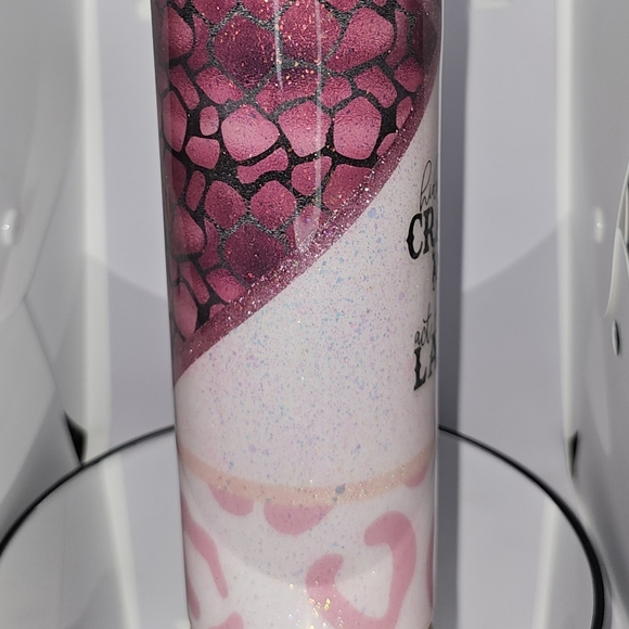 Beautiful Handmade "Hide your Crazy" Tumbler!! - Picture 4 of 6